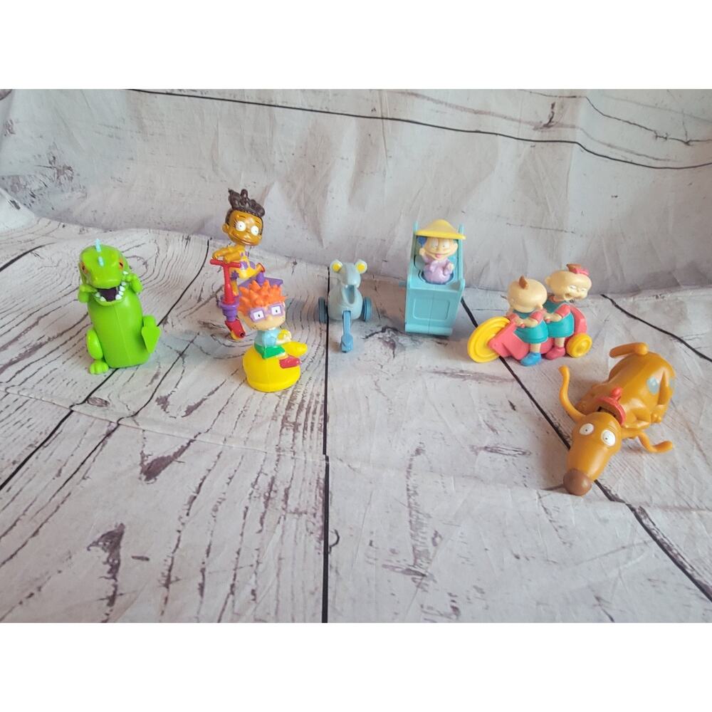 Burger King Kids Club Nickelodeon 7 Rugrats Dil Chuckie Susie reptar Spike Toys